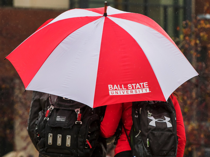 (TIE) 12. Ball State University (Miller)