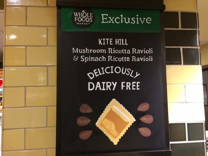 Whole Foods was also advertising Kite Hill