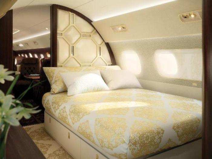 Here we enter the large master bedroom. Imagine if you could sleep like this while traveling?