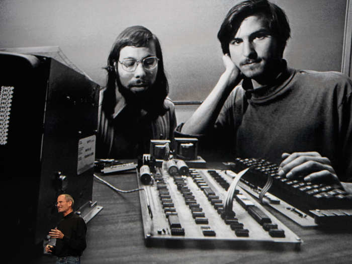 Steve Jobs and Steve Wozniak