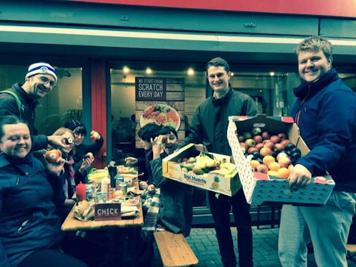 Wish: "That people would eat heathier."
Resolution: Crowdwish gave away fruit in a busy central London spot.