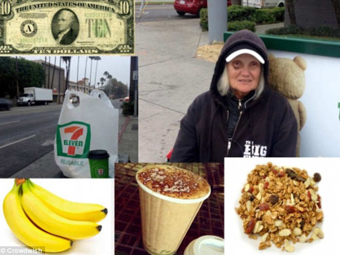 Wish: "That I could help someone on skid row."
Resolution: Crowdwish visited Skid Row in LA and bought breakfast for a woman living on the street there.