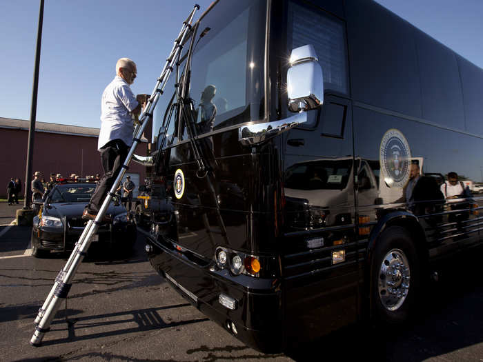 Before the purchase of Ground Force One, the Secret Service rented a new bus every time the president needed one and then retrofitted the bus with armor plating and other security features.