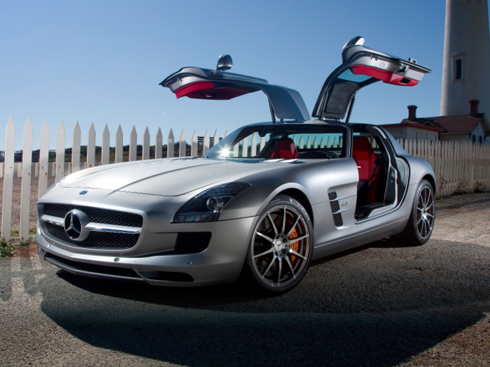 Following the SLR, Mercedes produced a true gullwinged successor to the 300SL — the SLS AMG.