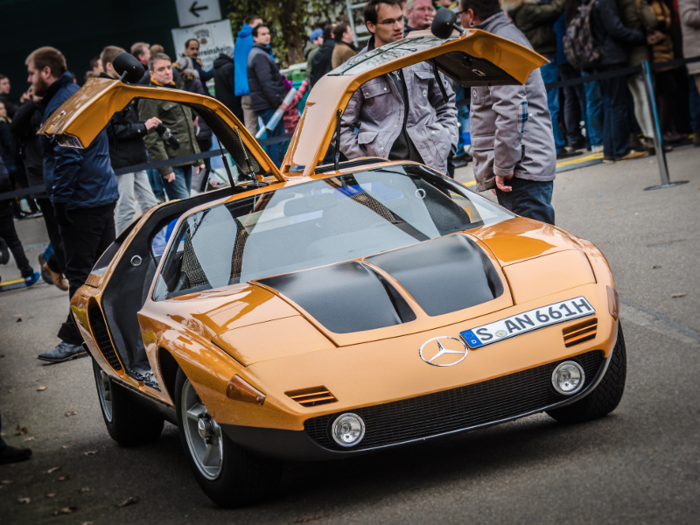 During the 1960s and 70s, Mercedes used a series of gullwing experimental prototypes called the C111 to test out a variety of engine technologies, ranging from Diesel to Wankel Rotary engines.