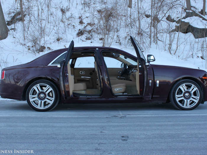 These are suicide doors. They are a set of doors — one front-hinged and one rear-hinged— that open out.  These days, suicide doors are most prominently displayed on some high-end exotics, such as the Rolls-Royce Ghost and ...