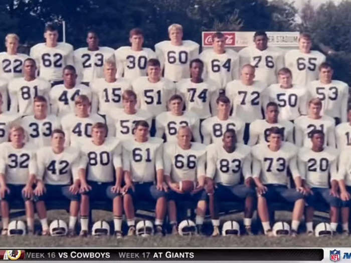 Belichick played football at Annapolis High School in Maryland (No. 50) and on the Wesleyan University football team in Connecticut as a tight end and center.