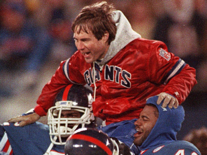 In his third season under Parcells, Belichick was promoted to defensive coordinator. The following year, the Giants won the Super Bowl.