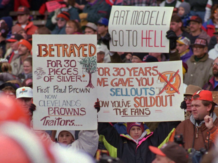 Belichick went 36-44 in five years with the Browns, making the playoffs once. However, after the 1995 season, Art Modell moved the Browns to Baltimore and Belichick was fired.