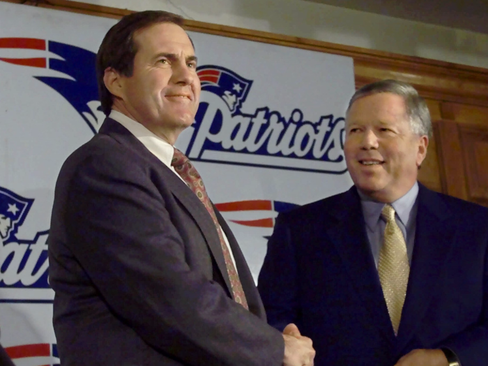 Later that month, Belichick was introduced as the head coach of the Patriots.