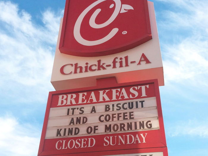 Every Chick-fil-A location has always been closed on Sundays.