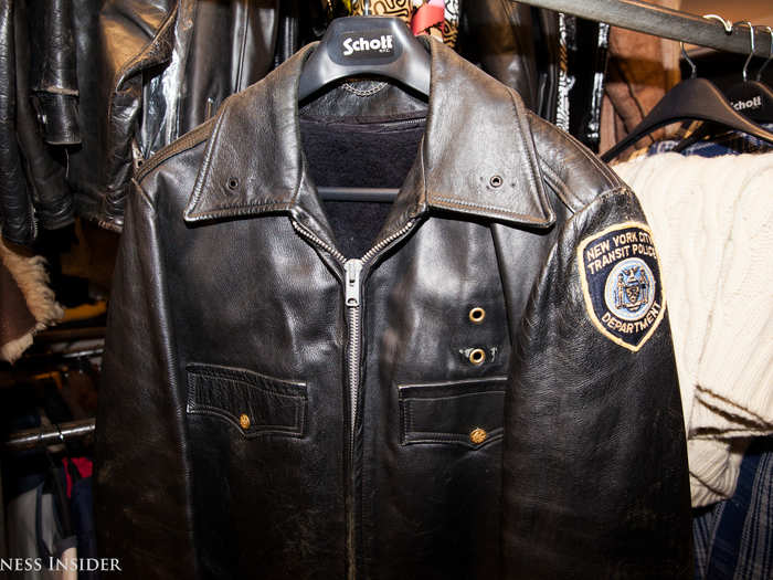 Some of those early examples still exist in the Schott archive, like this NYC Transit Police jacket.