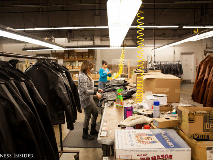 Every jacket must be inspected to ensure perfection.