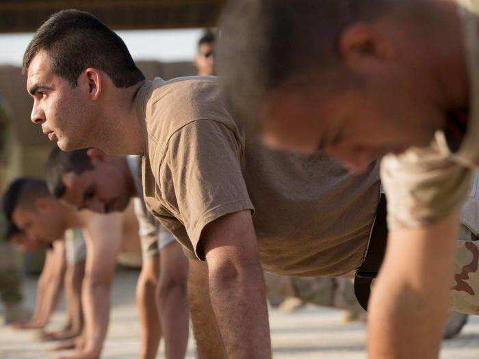 As with any military training, there is a grueling physical training component.