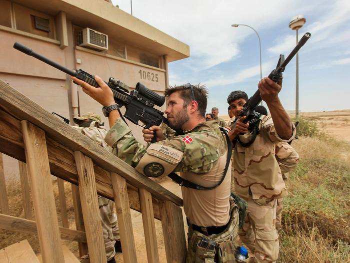 The fight against ISIS happens in a number of locations, so coalition forces train the troops for urban combat and clearing houses.