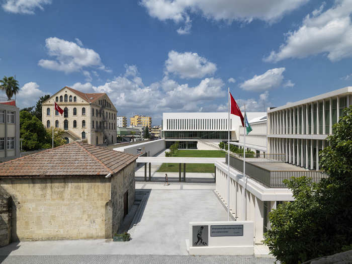 During the day, the TAC SEV New Campus in Tarsus, Turkey might look like an office park ...