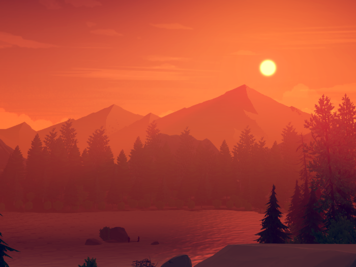 What makes "Firewatch" stand out is both its unique, beautiful art....