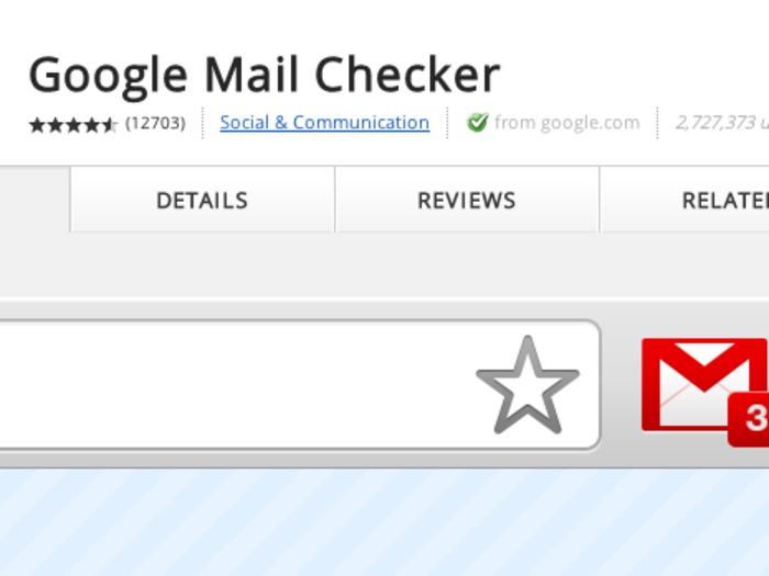 Always keep an eye on your inbox with Google Mail Checker.