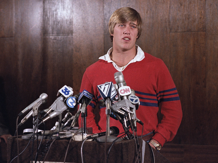 In 1983, Elway was a senior at Stanford.