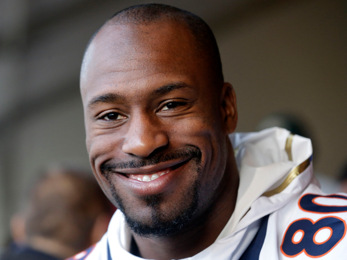 Tight end Vernon Davis was fortunate to be traded to the Broncos midseason.