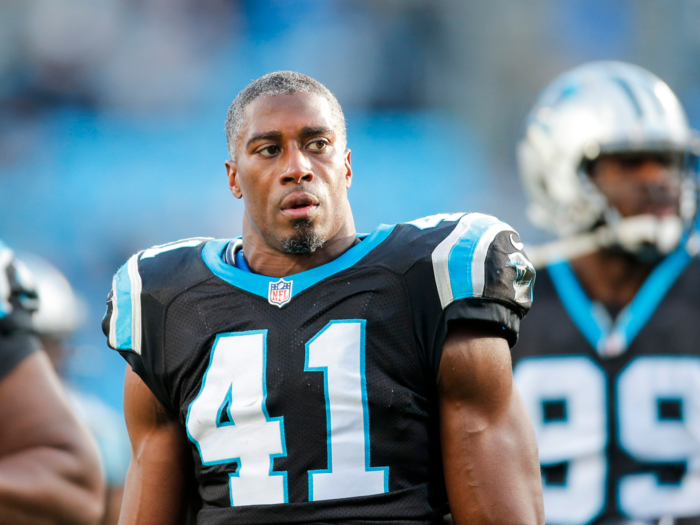 This is Panthers safety Roman Harper