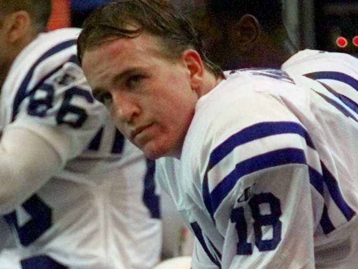 Things did not start out well for Manning. In his rookie season he threw an NFL rookie record 28 interceptions and the Colts won just 3 games.