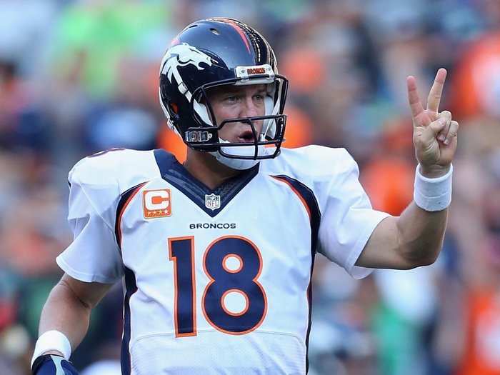 But Manning may not be done. He will earn a $2 million bonus if the Broncos win the Super Bowl, bringing his total pay for this season to $19 million.