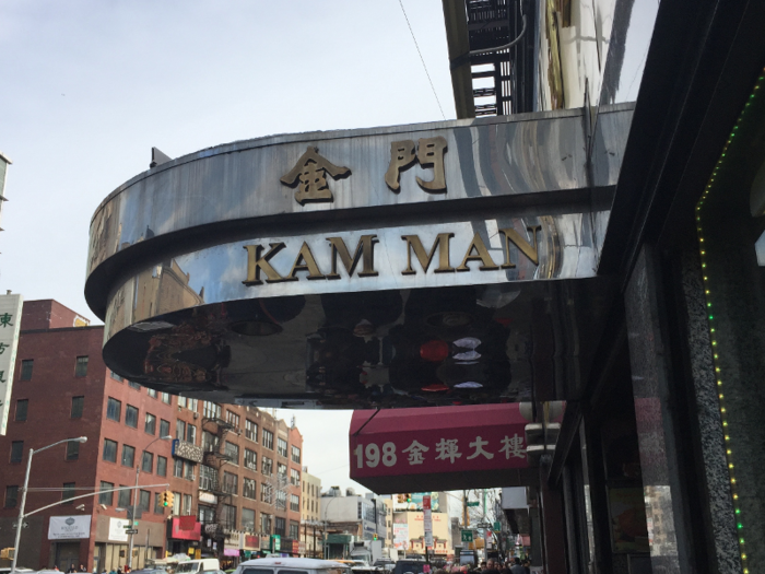 I came across a grocery store called New Kam Man on Mulberry Street. There was a rush of people filing in and I was nervous I would have to wait in line to walk through the store, which is typical of some supermarkets in Manhattan.