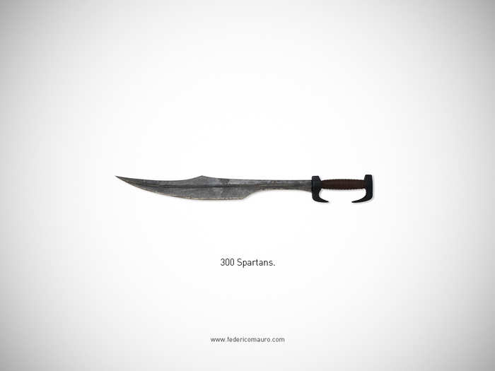 The Spartan sword from "300"