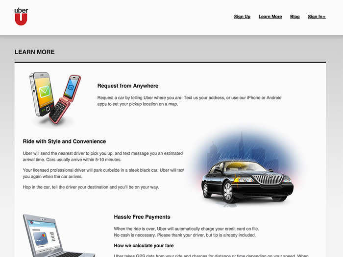 2011: Can you spot the difference? Uber was now available in multiple cities.