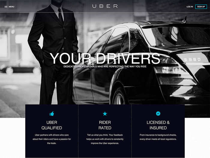 Uber introduces you to some of its drivers, humanizing them.