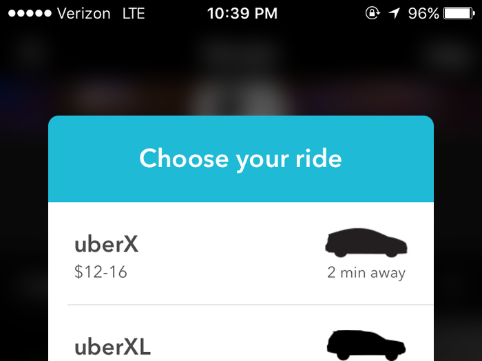 One more nifty feature in the Tablelist app: an integration with ride-hailing service Uber.  You can order your car — whatever kind you want — right from the app, with price estimates to your destination.