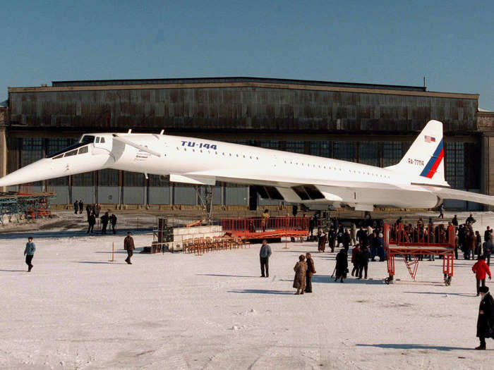 At the same time, engineers in the US and the Soviet Union were working on supersonic airliners of their own. The American Boeing 2707 never made it past the drawing board, while the Soviets