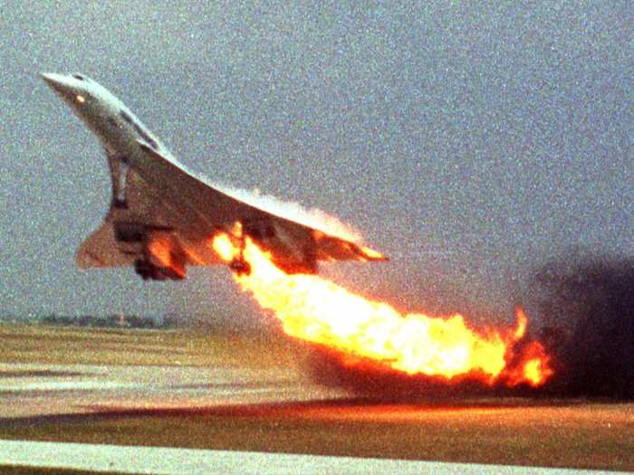 That all changed on July 25, 2000, when an Air France Concorde burst into flames and crashed shortly after taking off. The plane caught fire after a blown tire ruptured the Concorde