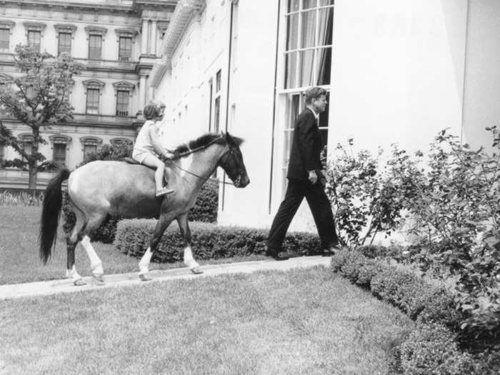 John F. Kennedy: Pony named "Macaroni" (another pony named "Tex")