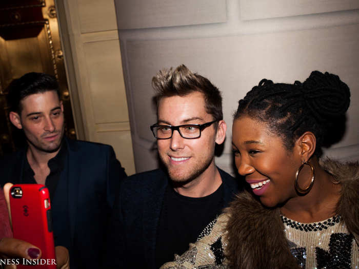 As things wrapped up, Lance Bass of NSYNC fame took selfies with a few fans.