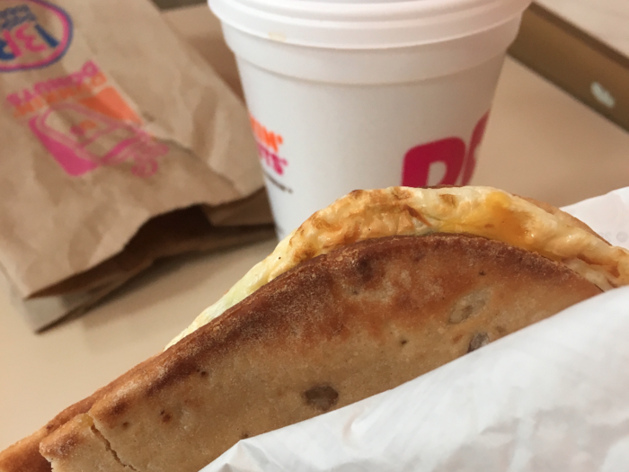 I started off the week at a familiar breakfast destination: Dunkin’ Donuts.