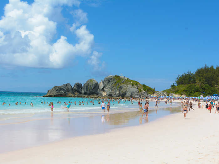 23. Horseshoe Bay Beach — Southhampton Parish, Bermuda: "Picturesque, with pink sand and gentle waves rolling in," one user wrote. "Lovely at any time of the day."