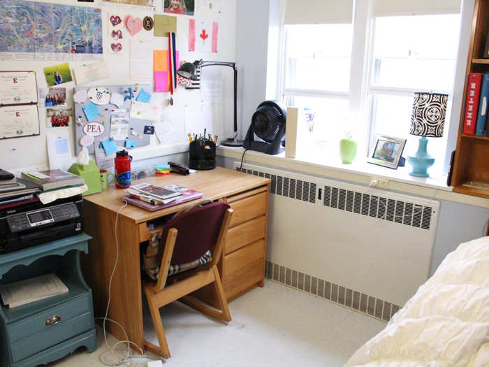 A majority of the boarding students live in single rooms. As they get older, they earn nicer rooms with better views in the same building. They also get later curfews.