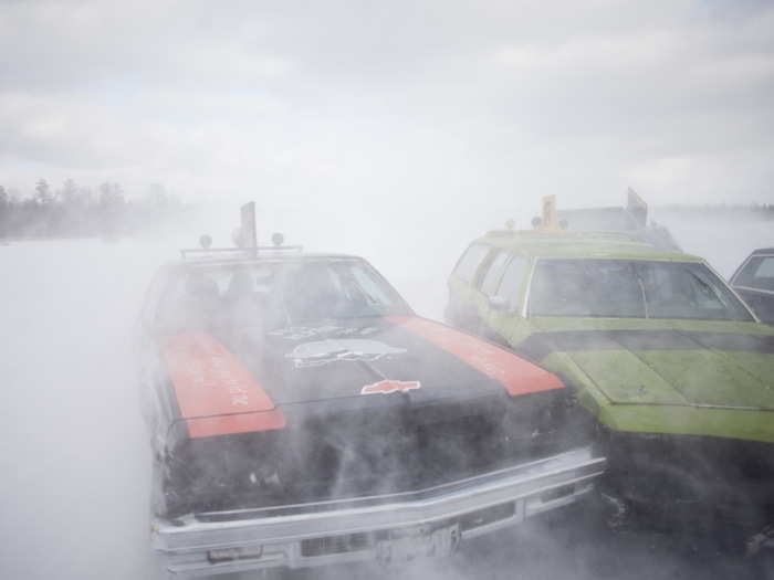 Collisions during ice racing are more forgiving than on regular solid ground. "Collisions are usually minor as you just bump one another and glide out of it thanks to the icy surface you’re racing on," said Ackerman and Gruber. Snowbanks on the side of the track also help soften the blow of a potential accident.