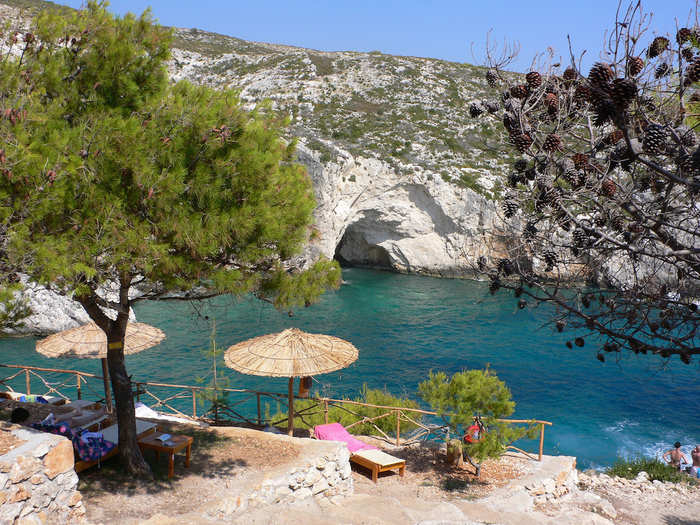 8. Porto Limnionas Beach — Zakynthos, Greece: Travellers love this beach for its "clean water" and "typically Greek landscape."