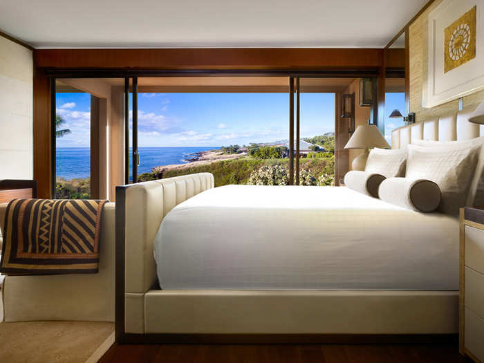 There are 217 guest rooms on the island — up from 201 in the previous iteration of the resort — and each one of them is tricked out with the latest tech, from intuitive lighting and temperature to privacy controls and massive TVs. There are even wearable key wristbands for guests, as well as in-room iPad Airs.