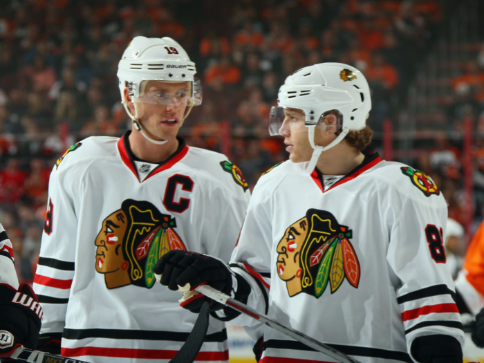 #2 Patrick Kane and Jonathan Toews, Chicago Blackhawks — $13.8 million