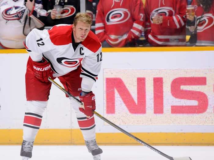 #6 Eric Staal, Carolina Hurricanes — $9.5 million