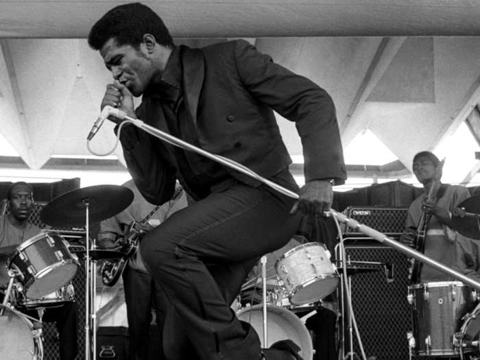 James Brown, singer.