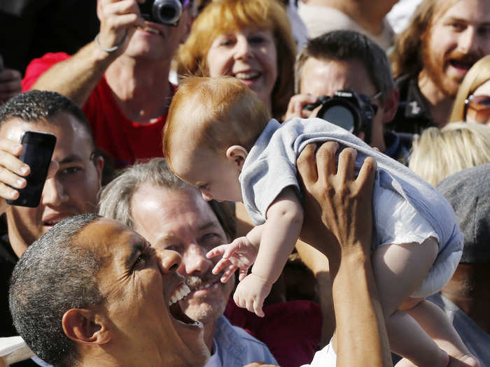 Joy and babies in Las Vegas.