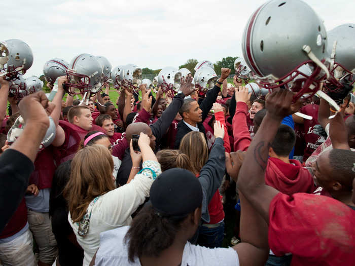 The president at the heart of the La Follette Lancers