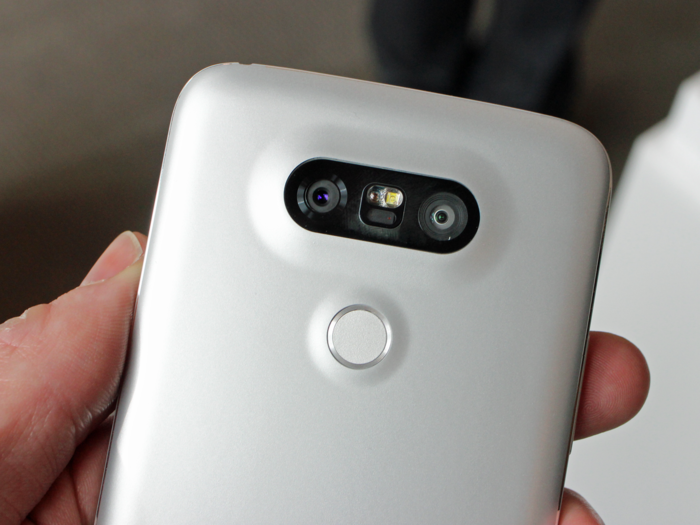 Another cool feature is the dual lens camera. One of the lenses has a wide 135-degree field-of-view with a 8-megapixel sensor and the other has a 78-degree field-of-view with 16 megapixels.