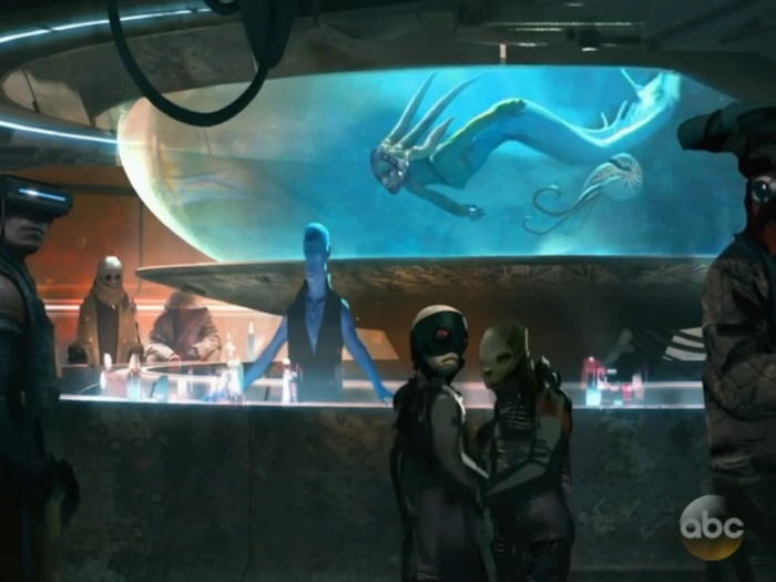 Artwork was also shown for a massive cantina.