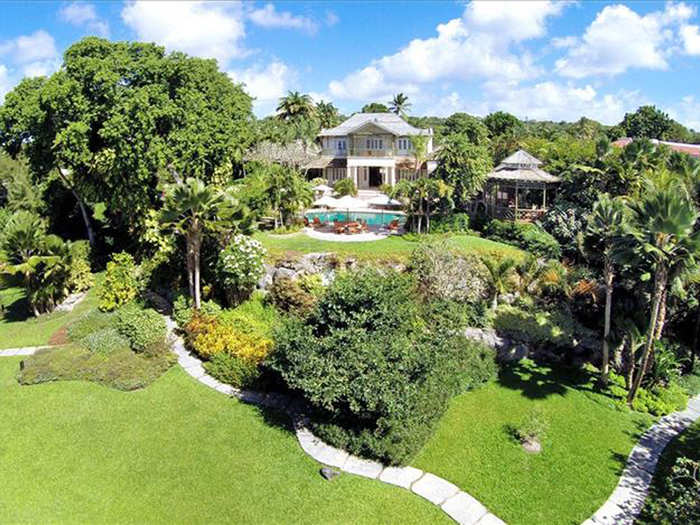 BARBADOS: This $35 million villa in St. James is a classically designed, dramatic home with eight bedrooms, all just steps from the ocean.